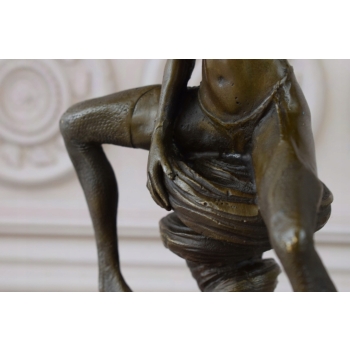 Meduza - Akt Kobiety - Siedząca Kobieta - Figura z Brązu - Dekoracja Erotyk