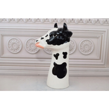 Porcelanowy Wazon Krowa - Porcelana Sygnowana - Ozdoba Dekoracja