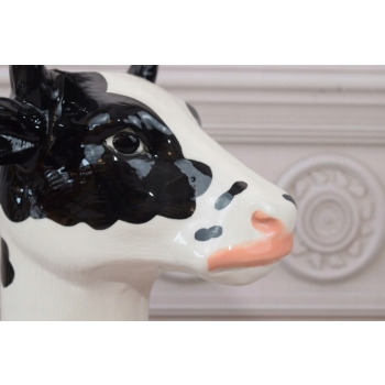 Porcelanowy Wazon Krowa - Porcelana Sygnowana - Ozdoba Dekoracja