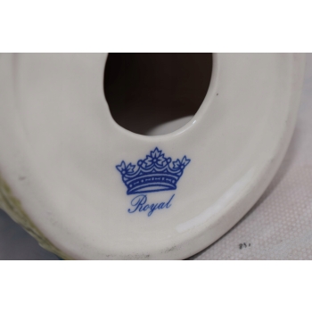 Papuga z Porcelany - Niebieska Papuga Ptak - Ozdoba - Sygn