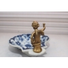 Porcelanowa Mini Patera - Mydelniczka - Porcelana + Figura z Brązu Amor