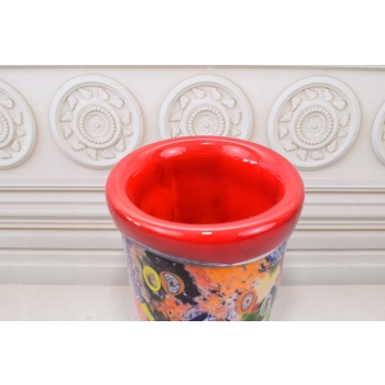 Kolorowy Wazon Murano Style - Wazon na Kwiaty - Grube Włoskie Szkło