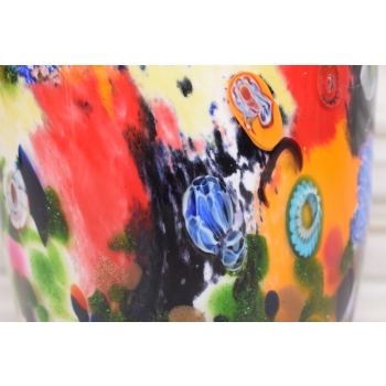 Kolorowy Wazon Murano Style - Wazon na Kwiaty - Grube Włoskie Szkło