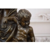 Matka Boska Maryja z Dzieciątkiem Jezus - Figura Rzeźba z Brązu Mitologia