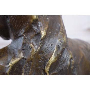 Akt Kobiety - Naga Dziewczyna - Figura Rzeźba z Brązu - Dekoracja Erotyk