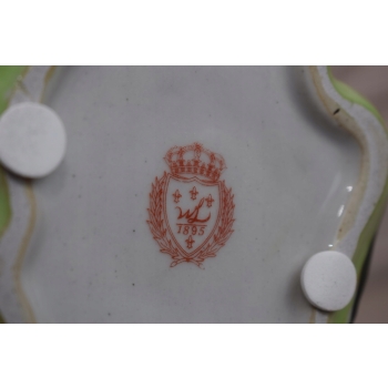 2 Świeczniki Papugi - Świecznik - Porcelana + Brąz - Dekoracja