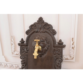 Wylewka Do Ogrodu - Fontanna - Lew - Żeliwo Brąz Kran 75 cm - Ozdoba