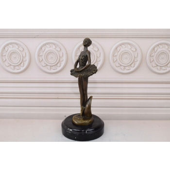 Milo - Młoda Tancerka - Baletnica Ballerina - Figura Rzeźba z Brązu