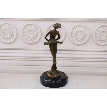 Milo - Młoda Tancerka - Baletnica Ballerina - Figura Rzeźba z Brązu