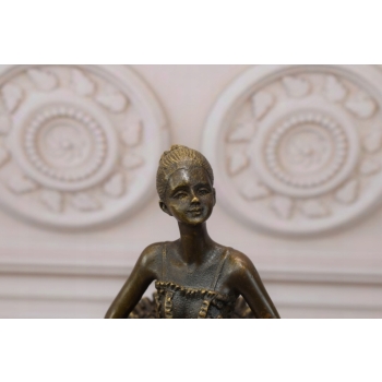 Milo - Młoda Tancerka - Baletnica Ballerina - Figura Rzeźba z Brązu