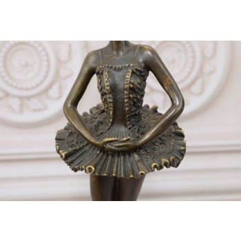 Milo - Młoda Tancerka - Baletnica Ballerina - Figura Rzeźba z Brązu
