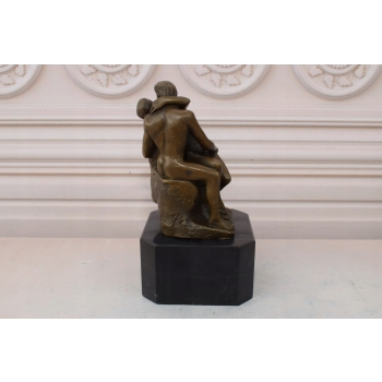 Pocałunek - Para Zakochani - Akt - Figura z Brązu - Rodin - Dekoracja