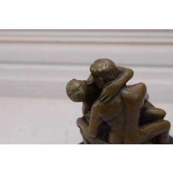 Pocałunek - Para Zakochani - Akt - Figura z Brązu - Rodin - Dekoracja