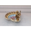 Porcelanowa Mini Patera - Mydelniczka - Porcelana + Figura z Brązu Amor