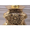 Mosiężny Lichtarz - Kandelabr Świecznik - Złoty - 60 cm - Ozdoba
