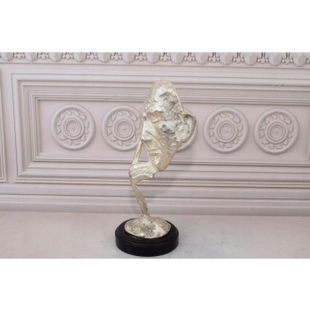 A. BARYE FILOZOF MYŚLICIEL - FIGURA Z BRĄZU CHROM - Dekoracja