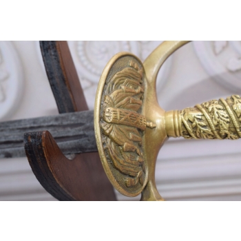 Szabla Francuska - Pałasz - Stabilna Solidna - Stal + Mosiądz