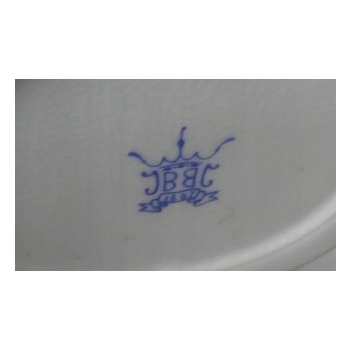 Porcelanowa Patera Okuta Brązem - Koliber - Szmaragd Sygnowana