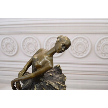 Młoda Tancerka - Baletnica Ballerina - Figura Rzeźba z Brązu
