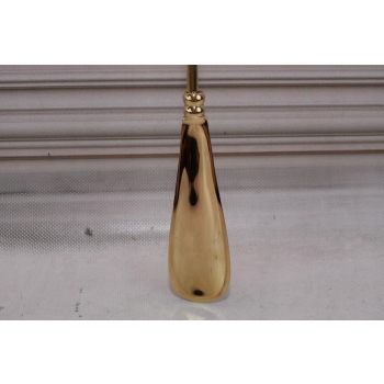Stylowa Łyżka do Butów - Głowa Lwa - Mosiądz - Złota 48 cm