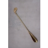 Stylowa Łyżka do Butów - Kij Golfowy - Golf Golfista - Mosiądz - Złota 48cm