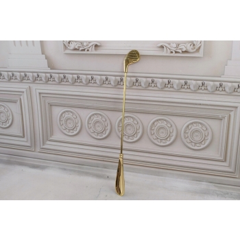 Stylowa Łyżka do Butów - Kij Golfowy - Golf Golfista - Mosiądz - Złota 48cm