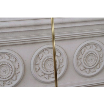 Stylowa Łyżka do Butów - Kotwica Marynistyka - Mosiądz - Złota 48 cm