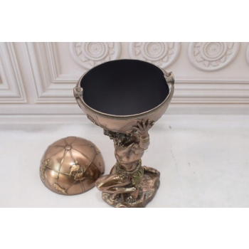 Atlas Trzymający Kule Ziemską - Figura Szkatuła Mitologia - Prezent