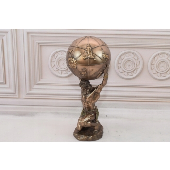 Atlas Trzymający Kule Ziemską - Figura Szkatuła Mitologia - Prezent