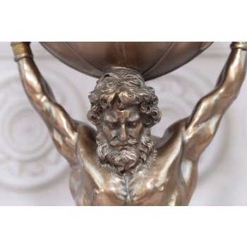 Atlas Trzymający Kule Ziemską - Figura Szkatuła Mitologia - Prezent