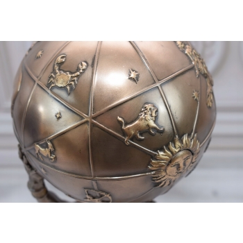 Atlas Trzymający Kule Ziemską - Figura Szkatuła Mitologia - Prezent