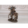 Japoński Samuraj Na Koniu - Łucznik - Figurka Statuetka - Dekoracja