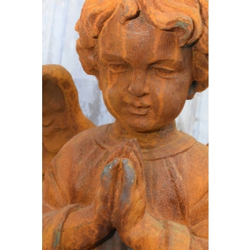 Żeliwna Stara Figura Anioł - Amor - Figura z Żeliwa Żeliwo Ogród Dekoracja