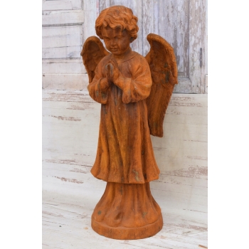 Żeliwna Stara Figura Anioł - Amor - Figura z Żeliwa Żeliwo Ogród Dekoracja