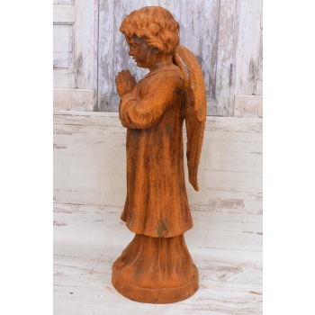 Żeliwna Stara Figura Anioł - Amor - Figura z Żeliwa Żeliwo Ogród Dekoracja