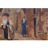 PANKIEWICZ - Jerozolima - Targ - Izrael - Modlitwa Żyd - Stary Obraz Olejny