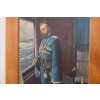 Car Mikołaj II Romanow - Portret - Rosyjski Bardzo Stary Obraz 1914 Unikat