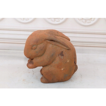 Królik Zając- Stara Figura z Żeliwa - Dekoracja do Ogrodu