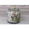 Biała Szkatuła Bomboniera - Misa - Porcelana - Owoce Kwiaty