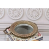 Porcelanowy Wazon Koszyczek - Amfora - Porcelana + Brąz - Kwiaty