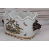 Porcelanowa Waza - Jaskółki - Amfora Wazon - Porcelana + Brąz - Biała Sygn
