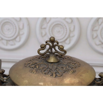 Porcelanowa Waza - Ważki - Amfora Wazon - Porcelana + Brąz - Sygn