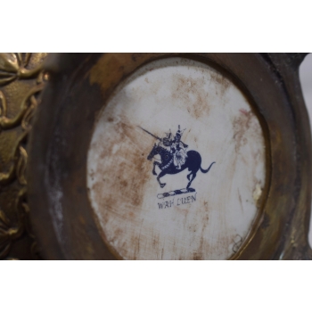 Porcelanowa Waza - Ważki - Amfora Wazon - Porcelana + Brąz - Sygn