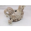 Porcelanowy Kogut - Wazon na Kwiaty Figura Figurka z Porcelany - Sygnowana