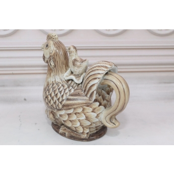 Porcelanowy Kogut - Wazon na Kwiaty Figura Figurka z Porcelany - Sygnowana