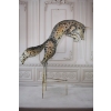 Duża Ogrodowa Figura - Skaczący Lis - Rzeźba Dom - Vintage - Prezent