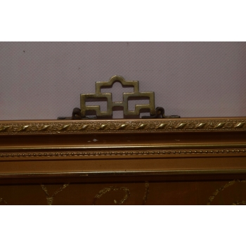 Gustav Klimt - Pocałunek Zakochani - Stary Obraz Olejny - Na Drewnie