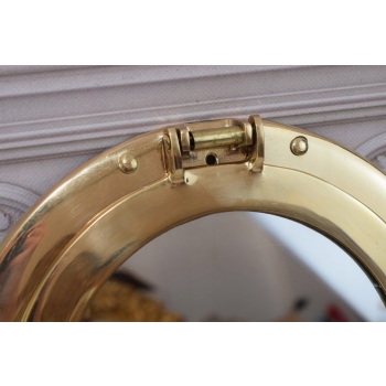 Lustro w Stylu Marynarskim - Bulaj - Marynistyka - Lusterko Mosiężne