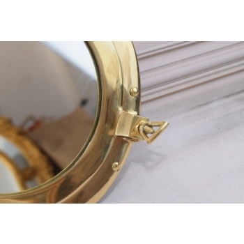 Lustro w Stylu Marynarskim - Bulaj - Marynistyka - Lusterko Mosiężne