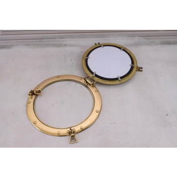 Lustro w Stylu Marynarskim - Bulaj - Marynistyka - Lusterko Mosiężne